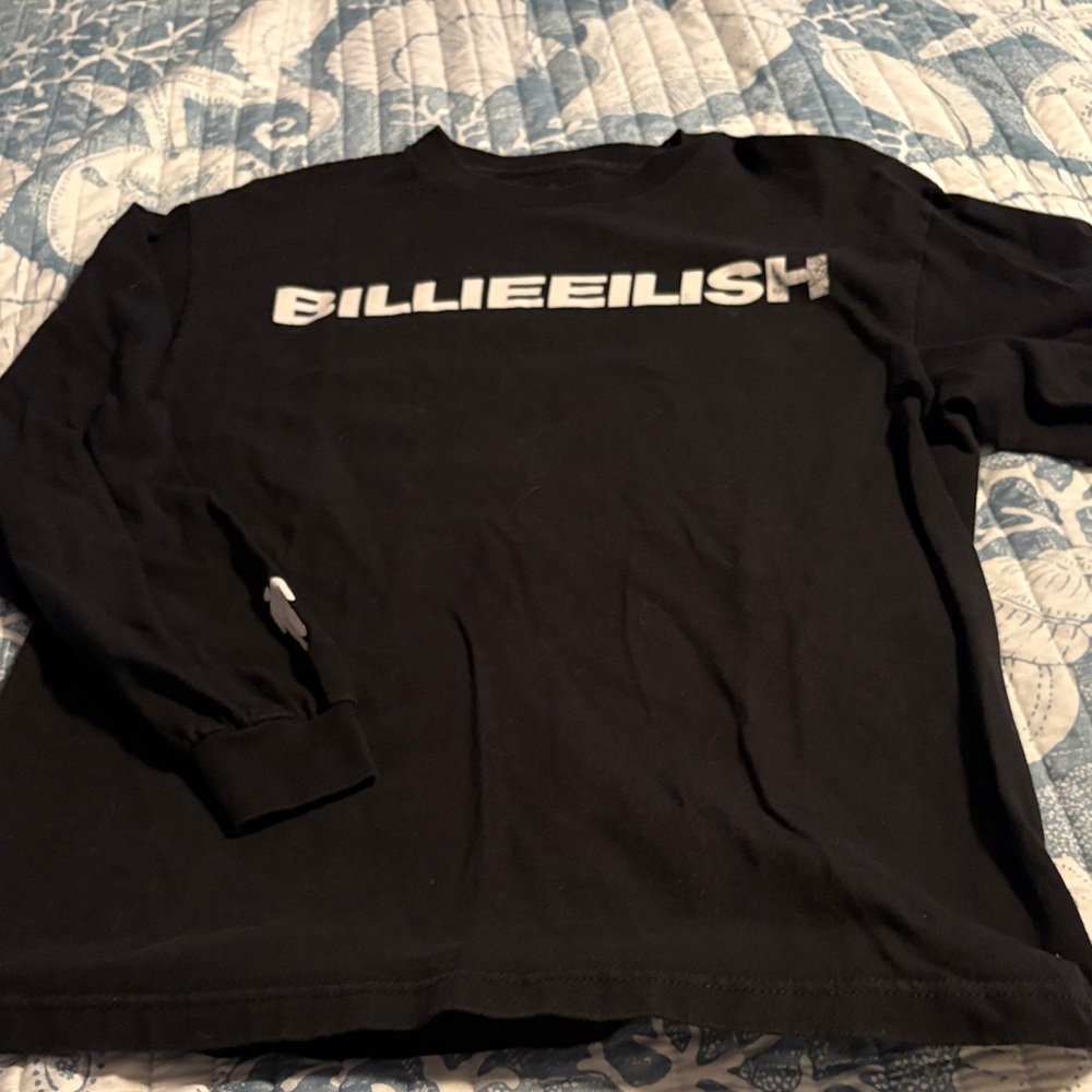 Black Billie Eilish Long Sleeve Shirt